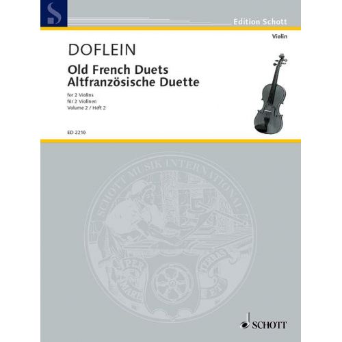 SCHOTT OLD FRENCH DUETS BAND 2 - 2 VIOLINS