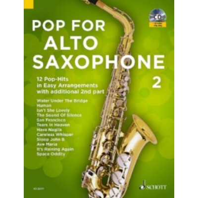 SCHOTT BYE UWE - POP FOR ALTO SAXOPHONE VOL.2 + CD