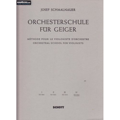SCHOTT ORCHESTRAL SCHOOL FOR VIOLINISTS BAND 4 - VIOLIN