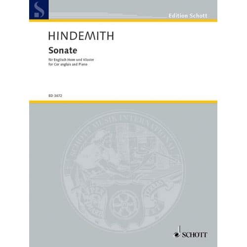 HINDEMITH PAUL - SONATA - COR ANGLAIS AND PIANO
