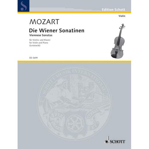 SCHOTT MOZART W.A. - VIENNESE SONATINAS - VIOLIN AND PIANO