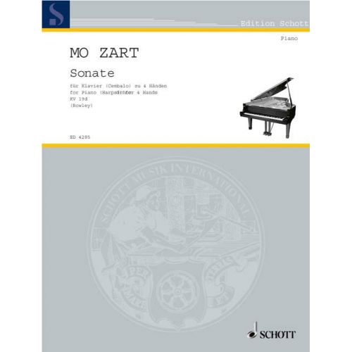 SCHOTT MOZART W.A. - SONATA IN C MAJOR KV 19D - HARPSICHORD OR PIANO