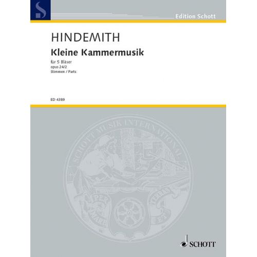  Hindemith Paul - Easy Chamber Music Op. 24/2 - Flute, Oboe, Clarinet, Horn And Bassoon