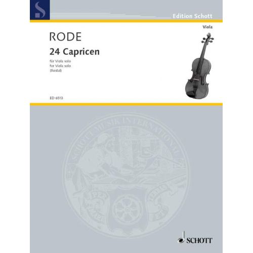 RODE JACQUES P.J. - 24 CAPRICES - VIOLA