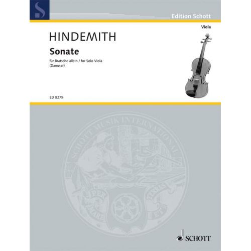 SCHOTT Hindemith Paul - Viola Sonata (1937)