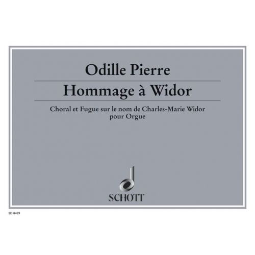 SCHOTT PIERRE ODILE - HOMMAGE A WIDOR OP. 5 - ORGAN