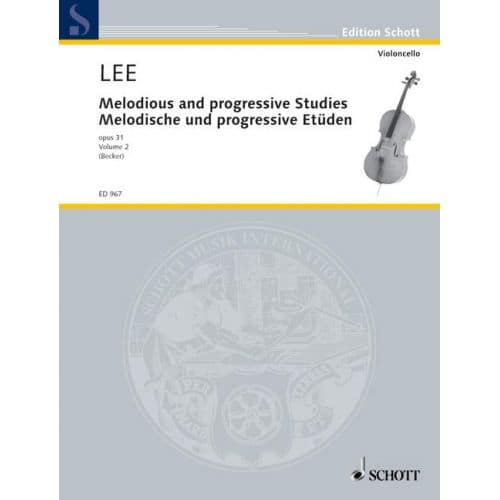 LEE SEBASTIAN - MELODIOUS AND PROGRESSIVE STUDIES OP 31 HEFT 2 - CELLO