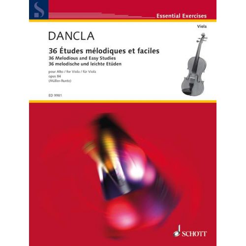 DANCLA CHARLES - 36 MELODIOUS AND EASY STUDIES OP. 84 - VIOLA