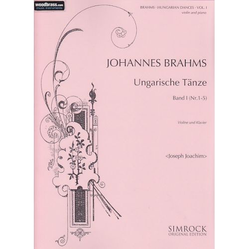 BRAHMS JOHANNES - HUNGARIAN DANCES VOL.1 - VIOLIN AND PIANO