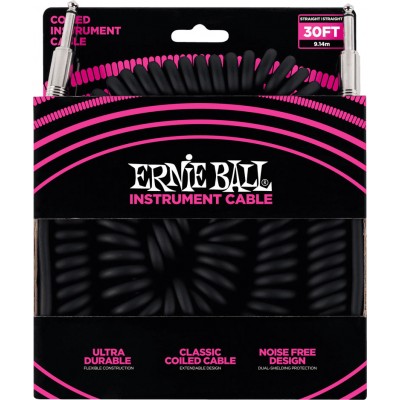 Cables Instrument Torsades Jack/jack 9M Noir