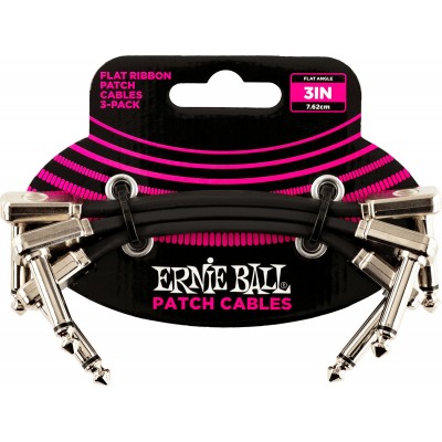 Ernie Ball Patch Flat Ribbon 3 Pack Angled 7,5cm