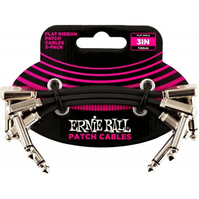 ERNIE BALL PATCH FLAT RIBBON 3 PACK ANGLED 7,5CM