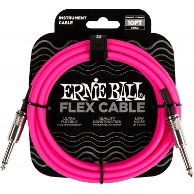 INSTRUMENT CABLES FLEX JACK/JACK 3M PINK