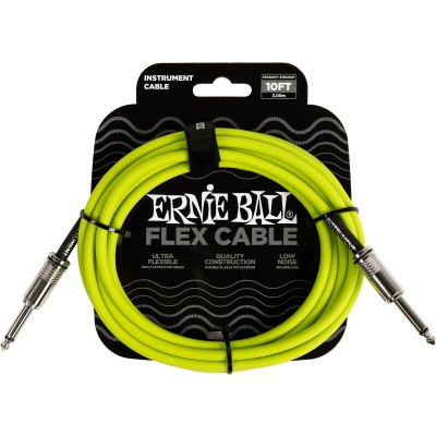 INSTRUMENT CABLES FLEX JACK/JACK 3M GREEN