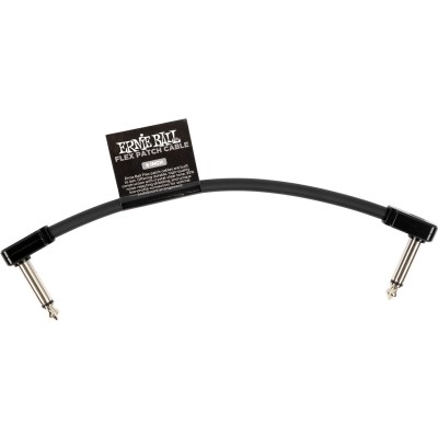 ERNIE BALL PATCH CABLE FLEX 15CM - BLACK