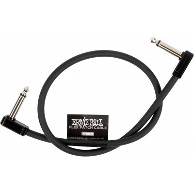 ERNIE BALL PATCH CABLE FLEX 45CM - BLACK