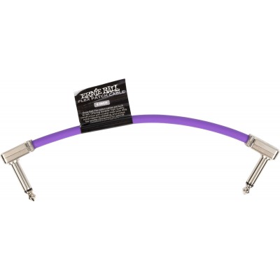 ERNIE BALL PATCH CABLE FLEX 15CM - PURPLE