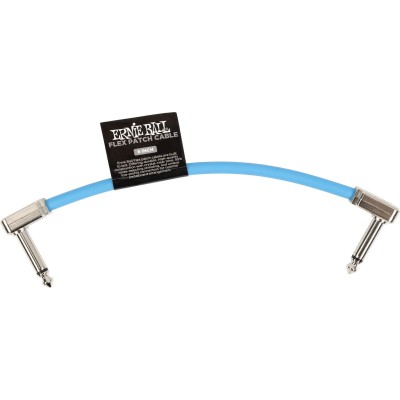 ERNIE BALL Cable Patch Flex 15CM - Bleu