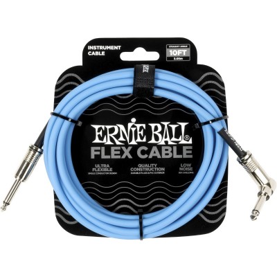ERNIE BALL Flex Coudé 3m bleu
