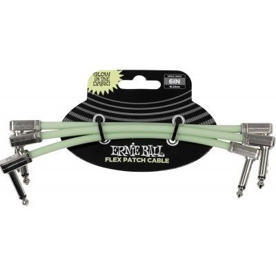 ERNIE BALL Flex 15cm - Pack de 3 Phosphorescent