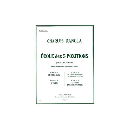 DANCLA CHARLES - ECOLE 5 POSITIONS VOL.1 OP.122 (20 ETUDES FACILES) - VIOLON