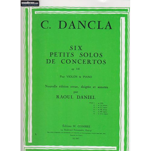 DANCLA CHARLES - SOLO OP.141 N°1 DES 6 PETITS SOLOS DE CONCERTO