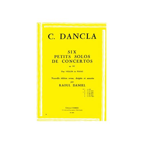 DANCLA CHARLES - PETIT SOLO DE CONCERTO OP.141 N°3 EN UT MAJ. - VIOLON ET PIANO