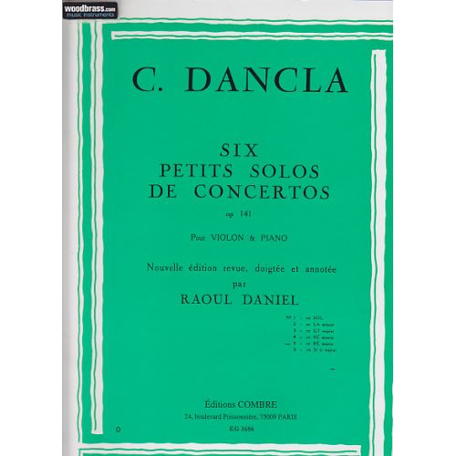 COMBRE DANCLA CHARLES - SOLO OP.141 N°5 DES 6 PETITS SOLOS DE CONCERTOS