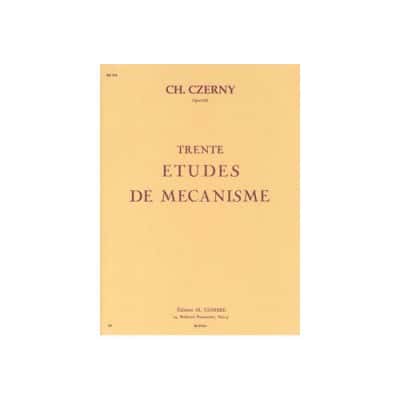 COMBRE CZERNY CARL - ETUDES DE MECANISME (30) OP.849 - PIANO