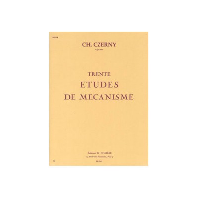 CZERNY CARL - ETUDES DE MECANISME (30) OP.849 - PIANO