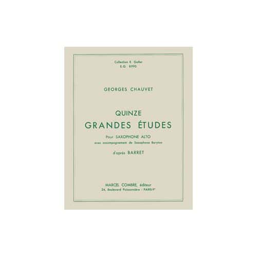 CHAUVET G. - GRANDES ETUDES (15) - SAXOPHONE