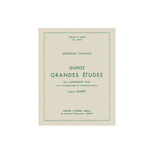 CHAUVET G. - GRANDES ETUDES (15) - SAXOPHONE