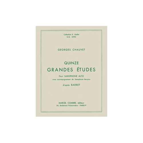 COMBRE Chauvet - Grandes Études (15) - Saxophone