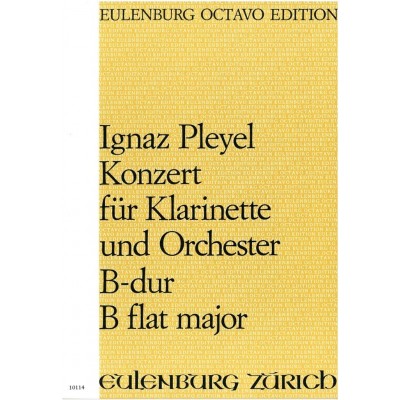 Pleyel Ignaz - Concerto Pour Clarinette et Orchestre Sib Majeur - Score