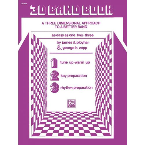 ALFRED PUBLISHING 3-D BAND BOOK - DRUMS