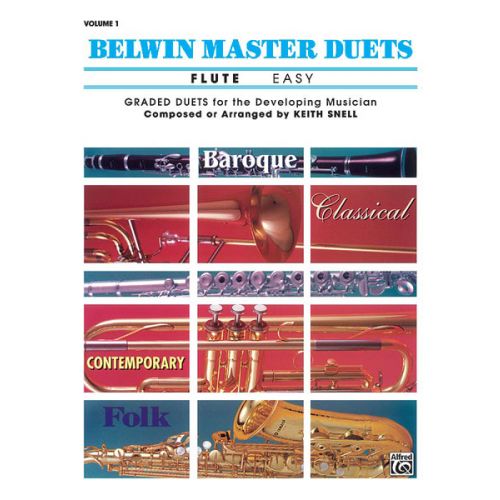 SNELL KEITH - BELWIN MASTER DUETS - FLUTE EASY I - FLUTE ENSEMBLE