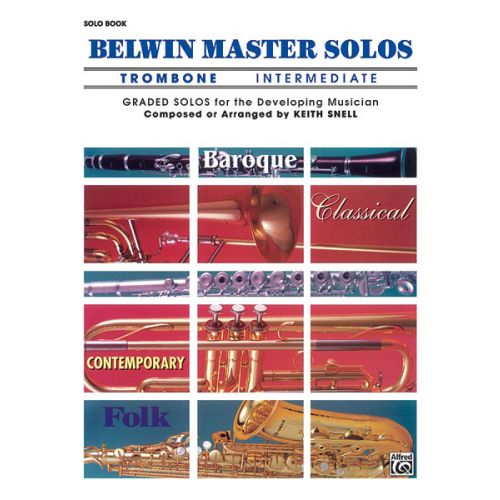ALFRED PUBLISHING BELWIN MASTER SOLOS VOL.1 - TROMBONE AND PIANO