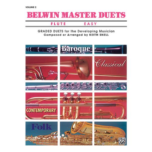 SNELL KEITH - BELWIN MASTER DUETS - FLUTE EASY II - FLUTE ENSEMBLE