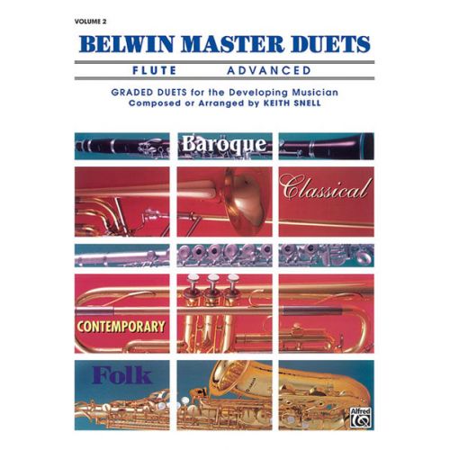 SNELL KEITH - BELWIN MASTER DUETS - FLUTE ADVANCED II - FLUTE ENSEMBLE