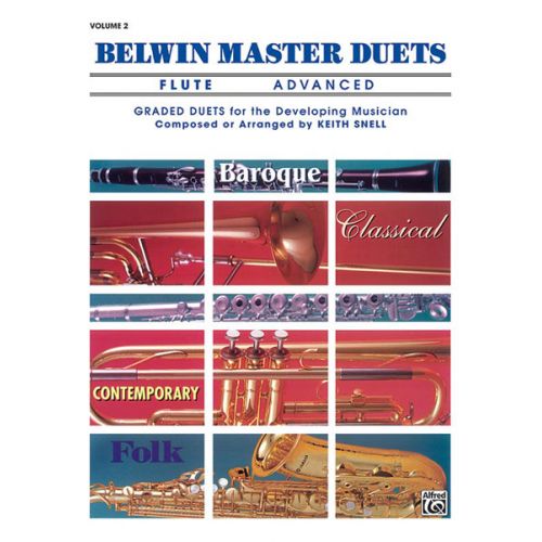 ALFRED PUBLISHING SNELL KEITH - BELWIN MASTER DUETS - FLUTE ADVANCED II - FLUTE ENSEMBLE