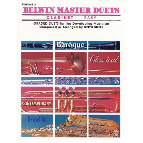 ALFRED PUBLISHING Snell Keith - Belwin Master Duets Clarinet Easy II - Clarinet Ensemble