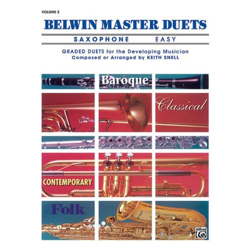  Snell Keith - Belwin Master Duets Saxophone Easy Ii - Saxophone Ensemble