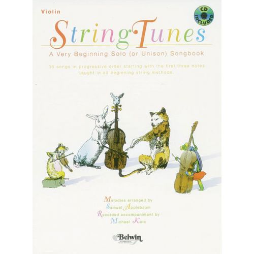 ALFRED PUBLISHING APPLEBAUM SAMUEL - STRINGTUNES + CD - VIOLIN SOLO