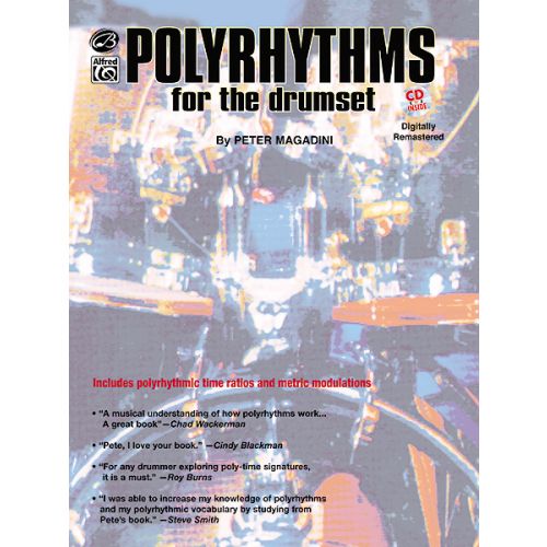 ALFRED PUBLISHING POLYRHYTHMS FOR THE DRUMSET + CD - DRUMS & PERCUSSION