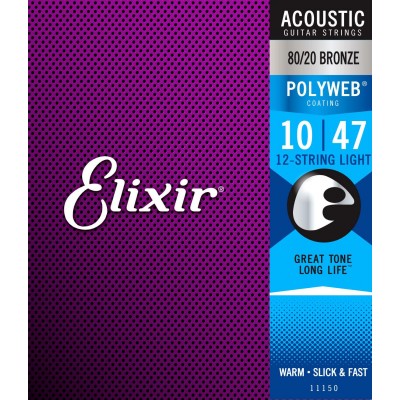 ELIXIR 11150 POLYWEB 80/20 BRONZE 12C LIGHT 10-47