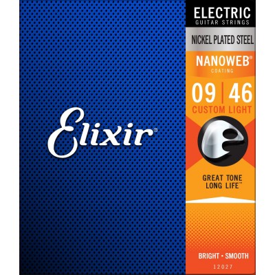 Elixir Nanoweb Custom Light 9 11 16 26 36 46