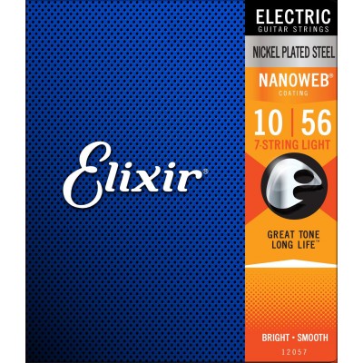 Elixir 12057 Nanoweb Electrique.010 .013 .017 .026 .036 .046 .056