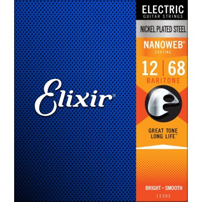 Elixir 12302 Nanoweb Electrique.012 .016 .022 .038 .052 .068