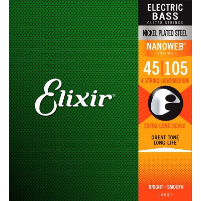 Elixir 14087 Nanoweb Basse.045 .065 .085 .105
