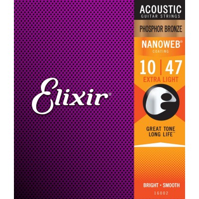 ELIXIR ACOUSTIC PHOSPHORE BRONZE EXTRA LIGHT 10 14 23 30 39 47